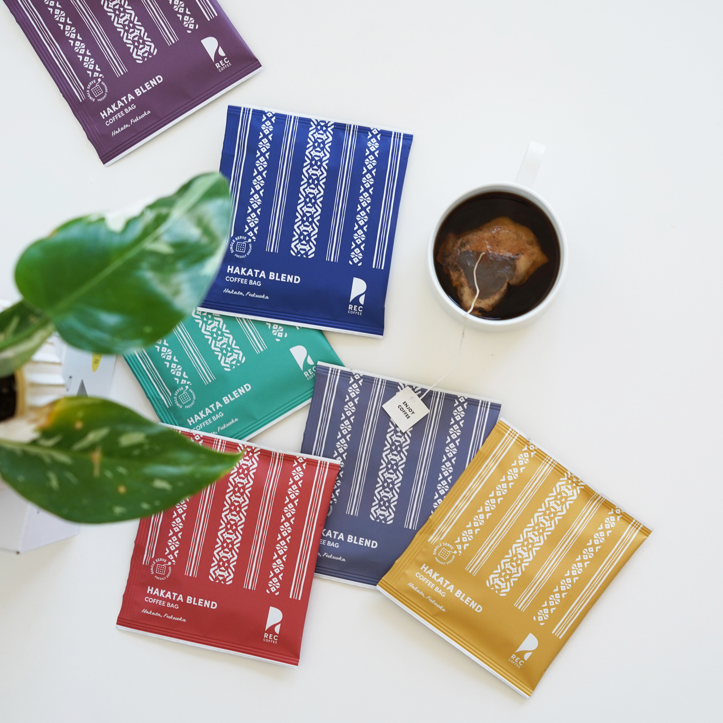 Hakata Weave Pattern Coffee Bag Set (6-Pack)