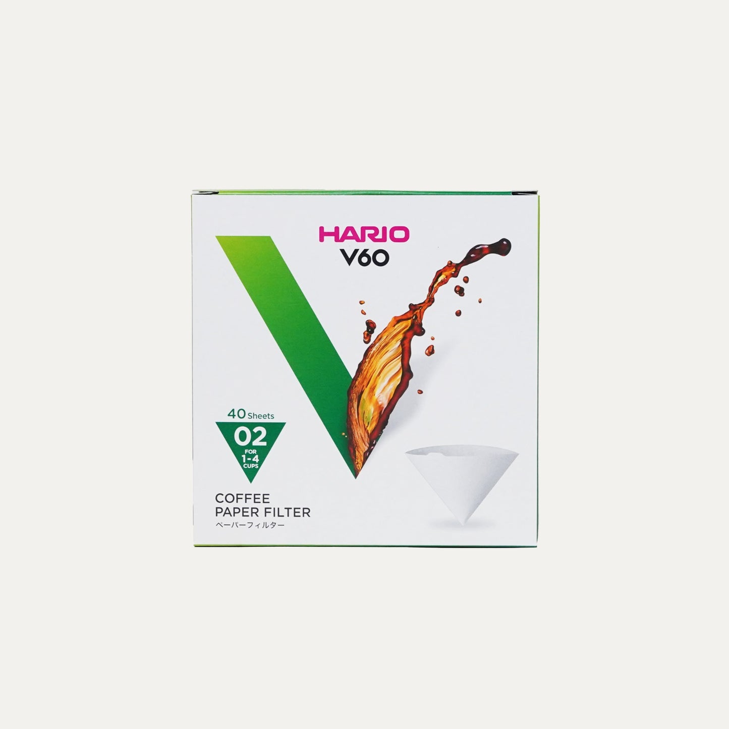 V60 Paper Filters Size 02 – Pack of 40 / HARIO