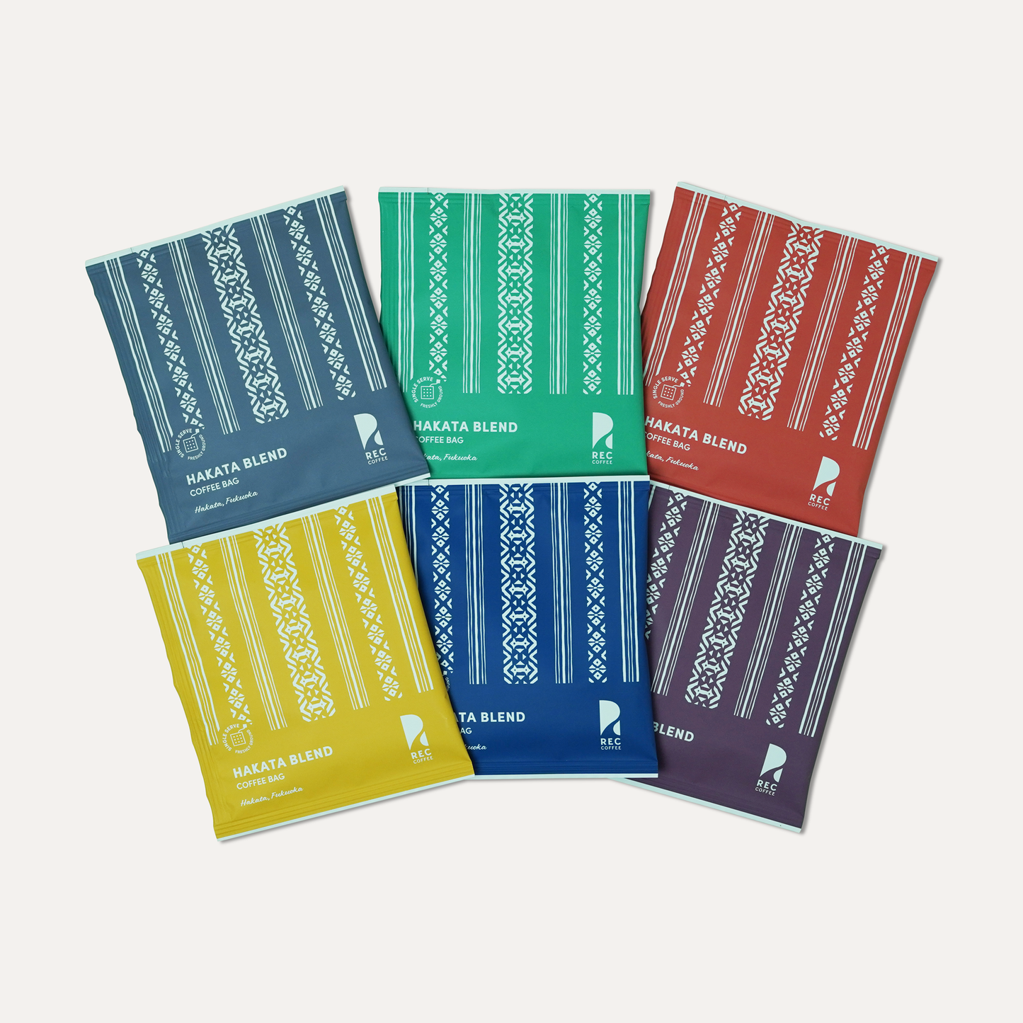 Hakata Weave Pattern Coffee Bag Set (6-Pack)