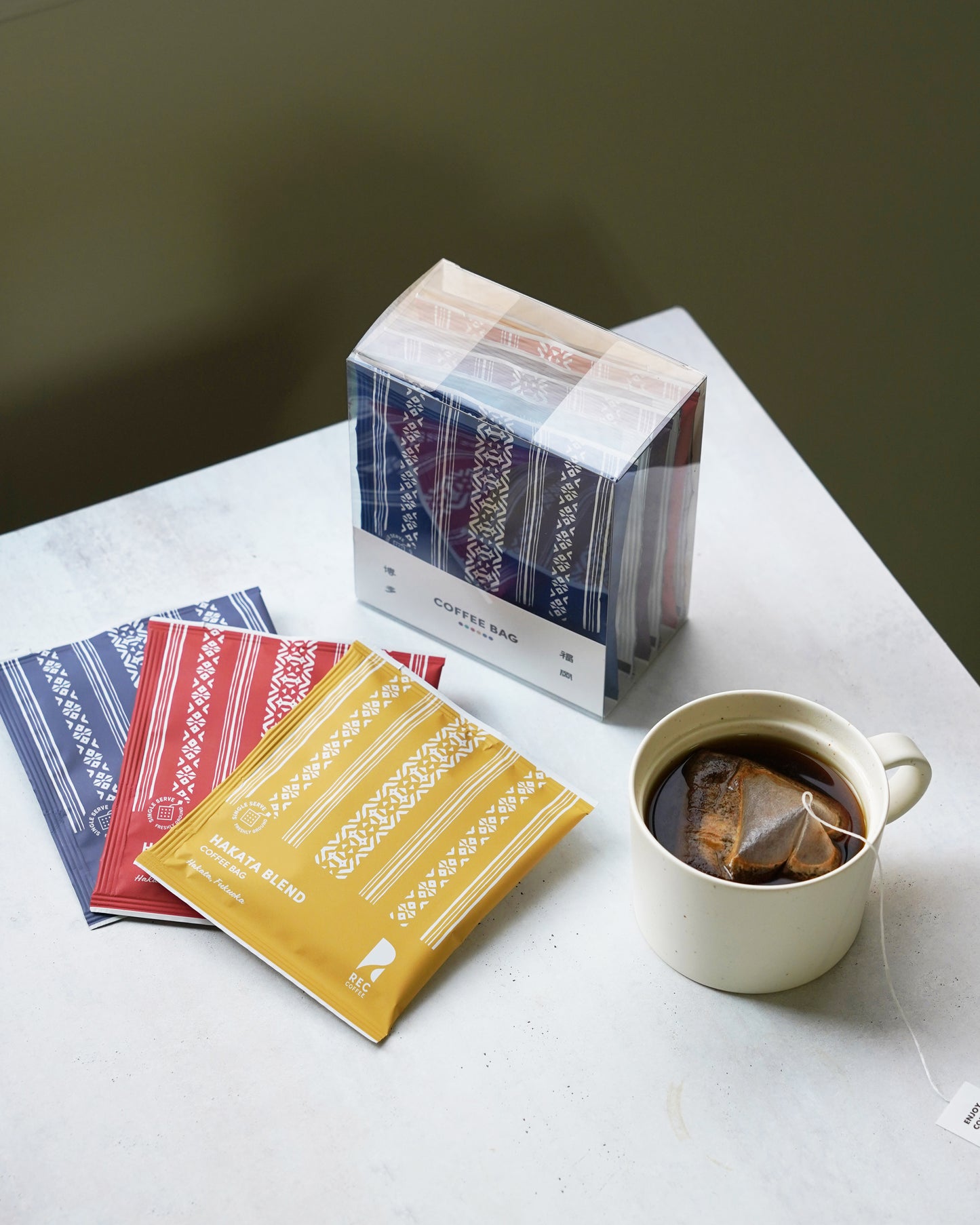 Hakata Weave Pattern Coffee Bag Set (6-Pack)